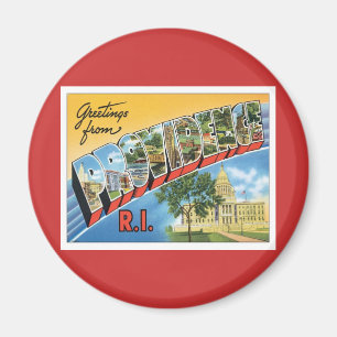 Greetings From Providence,Rhode Island Magnet