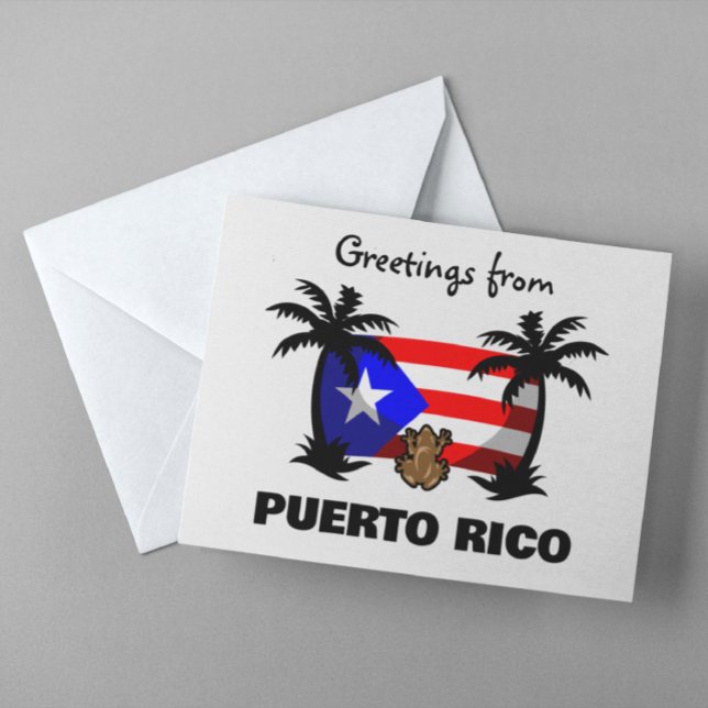 Greetings from Puerto Rico Coqui Frog Travel Postcard (Greeting from Puerto Rico Postcard)
