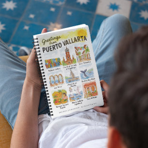 Greetings from Puerto Vallarta Watercolor Travel Notebook
