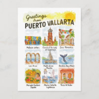 Greetings from Puerto Vallarta | Watercolor Travel