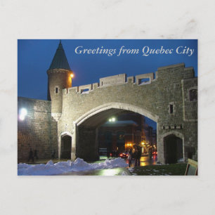 Greetings from Quebec City Postcard