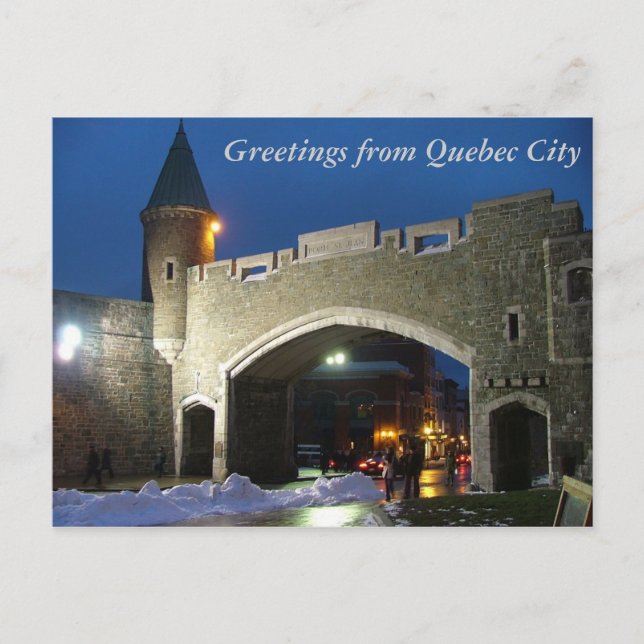 Greetings from Quebec City Postcard (Front)