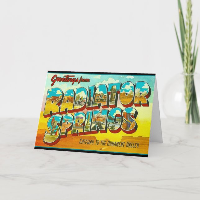 Greetings from Radiator Springs Arizona Card (Front)