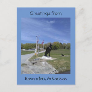 Greetings From Ravenden, Arkansas Postcard