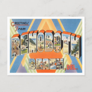 Greetings from Rehoboth Beach, Delaware Travel Postcard