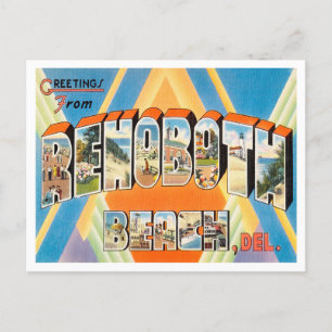 Greetings from Rehoboth Beach, Delaware Travel Postcard