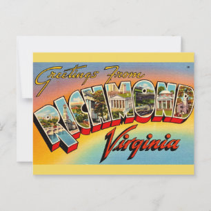 Greetings From Richmond, VA Postcard