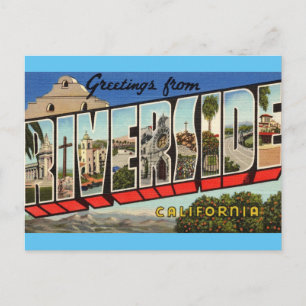 Greetings from Riverside Ca. Travel Postcard
