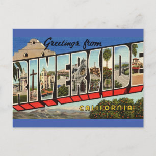 Greetings from Riverside Ca. Travel Postcard