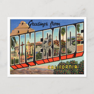 Greetings from Riverside, California Travel Postcard