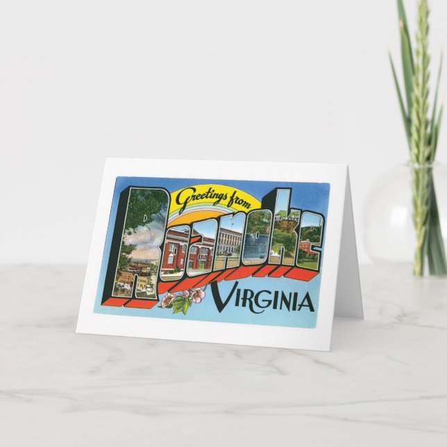 Greetings from Roanoke, Virginia Card (Front)