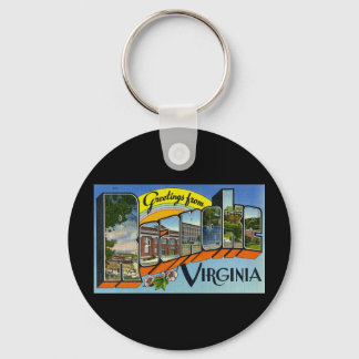 Greetings from Roanoke Virginia Key Ring