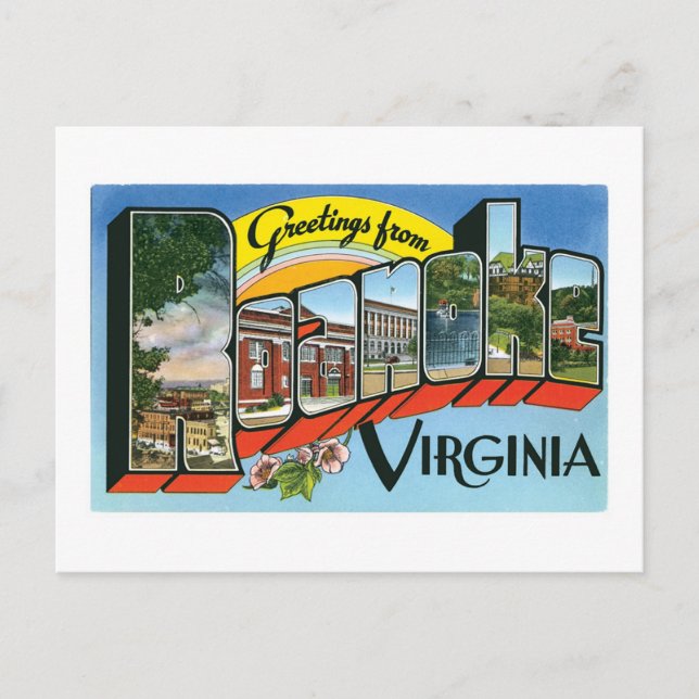 Greetings from Roanoke, Virginia Postcard (Front)