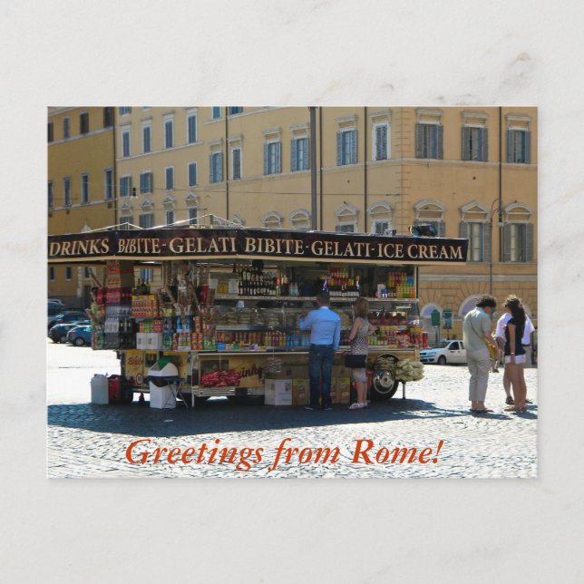 Greetings from Rome Postcard (Front)