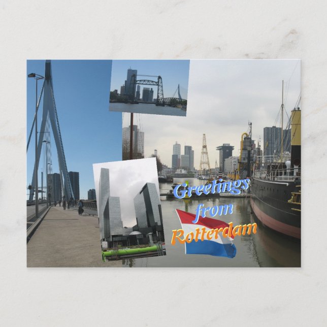 Greetings from Rotterdam Postcard (Front)