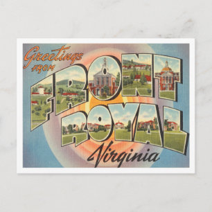 Greetings from Royal, Virginia Vintage Travel Postcard
