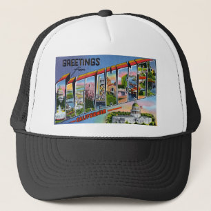 Greetings from Sacramento California Trucker Hat