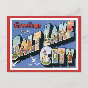 Greetings From Salt Lake City Utah Postcard