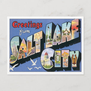 Greetings From Salt Lake City Utah Postcard