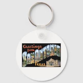 Greetings From San Antonio Texas Key Ring