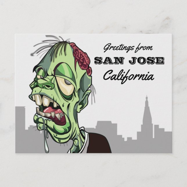 Greetings from San Jose travel Postcard (Front)