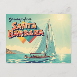 Greetings from Santa Barbara California Postcard