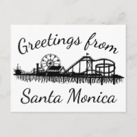 Greetings from Santa Monica California CA Pier
