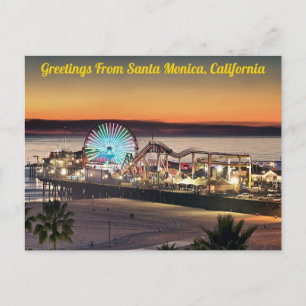 Greetings From Santa Monica, California Postcard