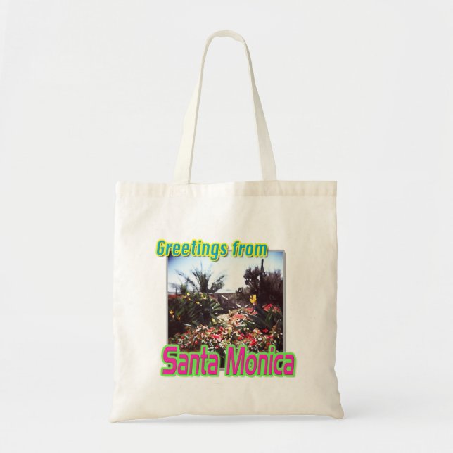 "Greetings from Santa Monica Garden" Bag (Front)