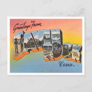 Greetings from Savin Rock, Connecticut Travel Postcard