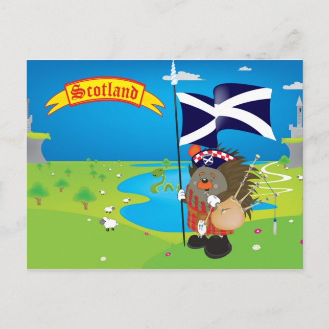 Greetings from Scotland Postcard (Front)