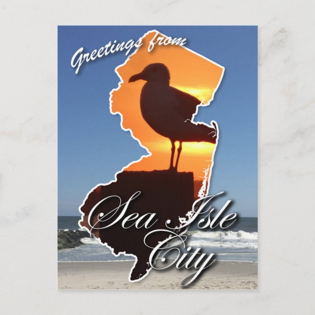 Greetings from Sea Isle City Postcard (Front)