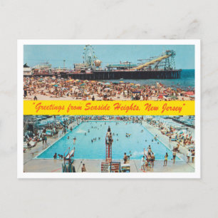 Greetings from Seaside Heights, New Jersey Travel Postcard