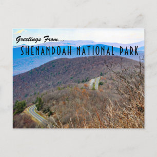 Greetings From Shenandoah National Park Postcard