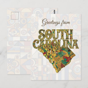 Greetings from South Carolina Postcard