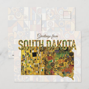 Greetings from South Dakota Postcard