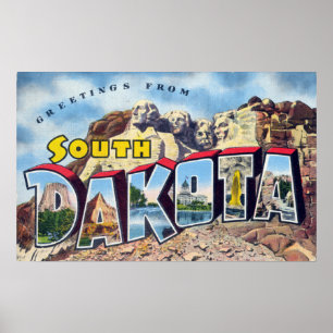 Greetings from South Dakota Poster