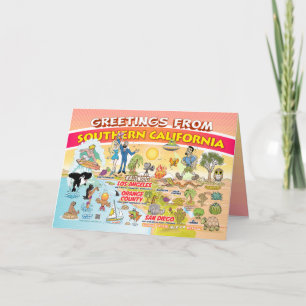 Greetings from Southern California Blank Card