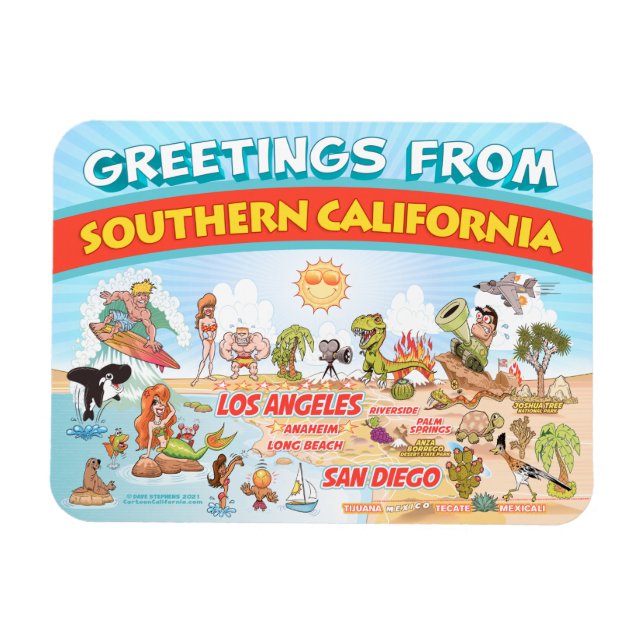 Greetings from Southern California Magnet (Horizontal)