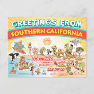 Greetings from Southern California Postcard
