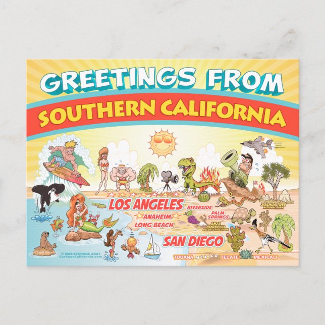 Greetings from Southern California Postcard (Front)