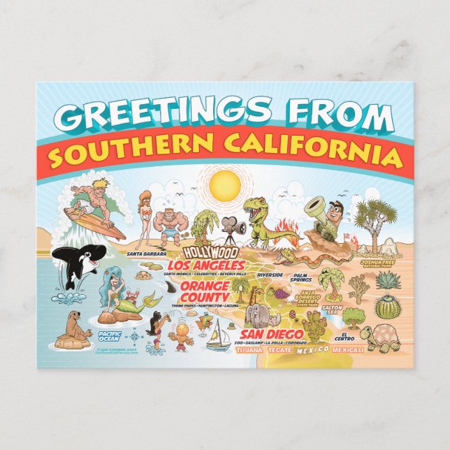 Greetings from Southern California Postcard (Front)