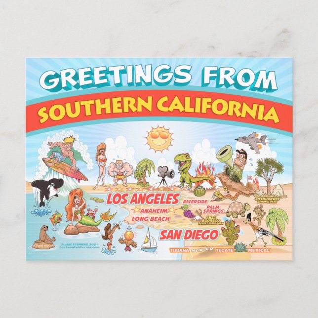 Greetings from Southern California Postcard (Front)
