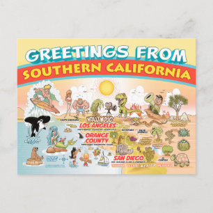 Greetings from Southern California Postcard