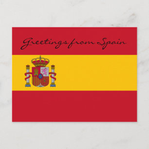Greetings From Spain  Postcard