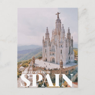 Greetings from spain postcard