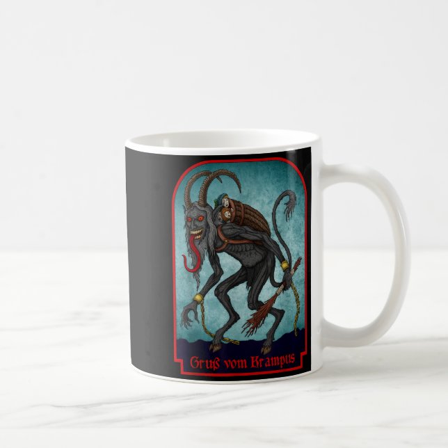 Greetings From Ss Vom Krampus Christmas Festive Ho Coffee Mug (Right)