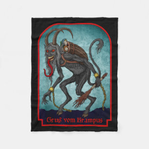 Greetings From Ss Vom Krampus Christmas Festive Ho Fleece Blanket