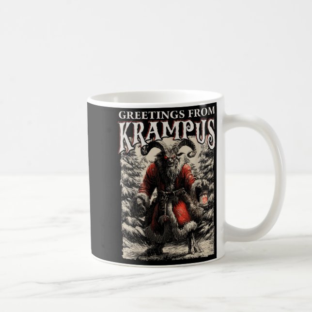 Greetings From Ss Vom Krampus Festive Horror Chris Coffee Mug (Right)