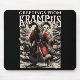 Greetings From Ss Vom Krampus Festive Horror Chris Mouse Pad